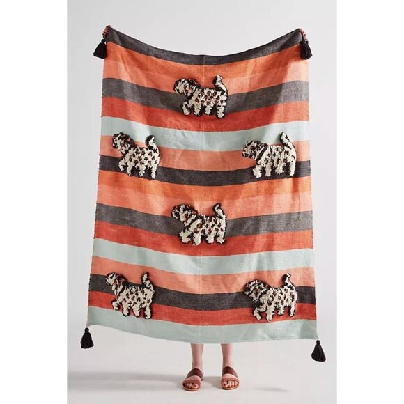 Anthropologie Tufted Richmond Throw Blanket w/ Tassels$178